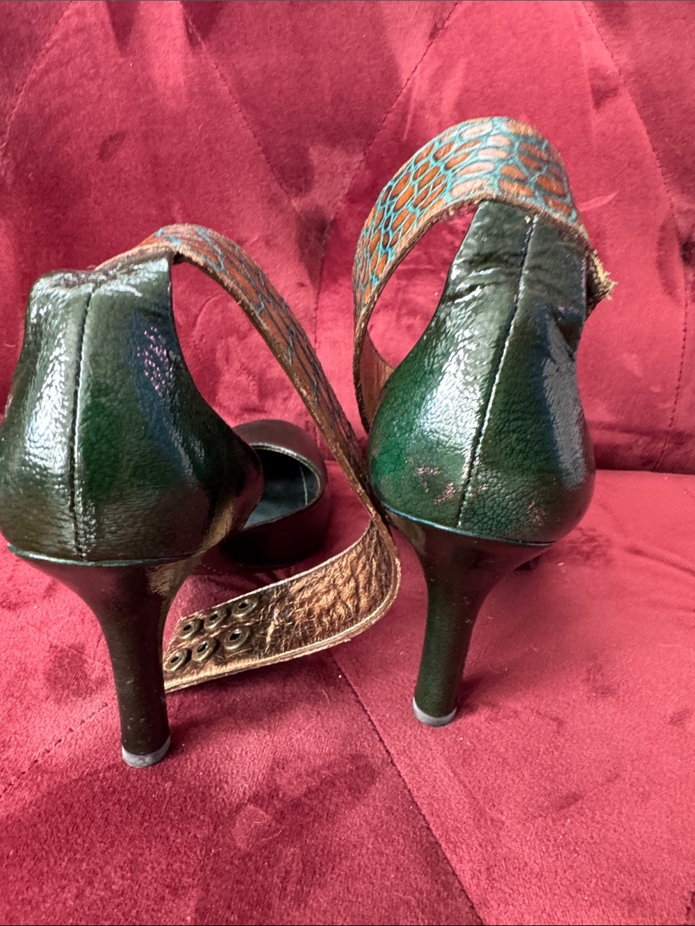 Green & Blue Heels - Picture 3 of 6